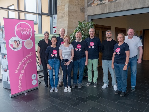 Beirat Plattform lebenswert 2026 von links: Dr. Ute Bruckinger, Claudia Bezler, Martien Elderhorst, Margot Zieger-Rageth, Albrecht Ebertshäuser, Stefan Hochgreve, Jonas Eger, Gabriele Blum-Eisenhardt, Mathias Böckmann. Fehlend: Hans Bock, Edeltraud Faible, Chichi Goldas Ifezuruoha.